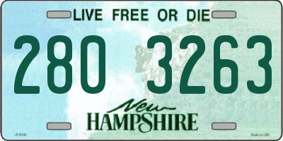 NH license plate 2803263