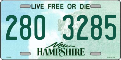 NH license plate 2803285