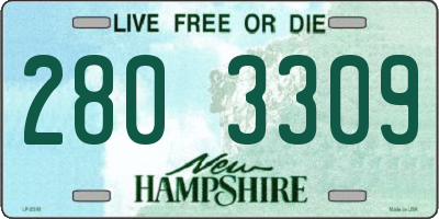 NH license plate 2803309