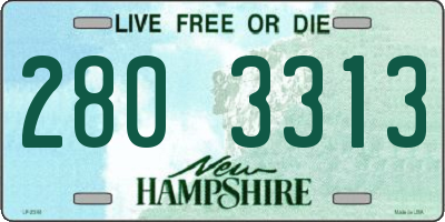NH license plate 2803313