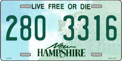 NH license plate 2803316