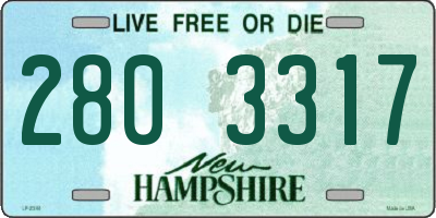 NH license plate 2803317