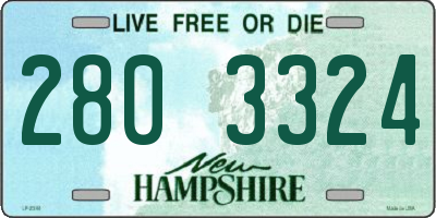 NH license plate 2803324