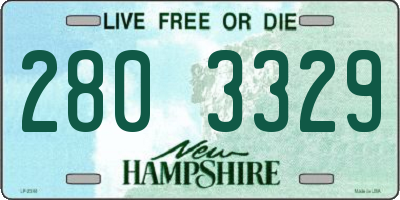 NH license plate 2803329