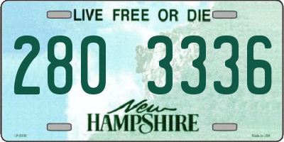 NH license plate 2803336