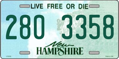 NH license plate 2803358