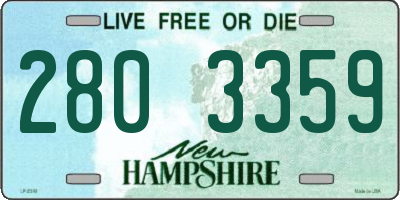 NH license plate 2803359
