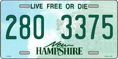 NH license plate 2803375