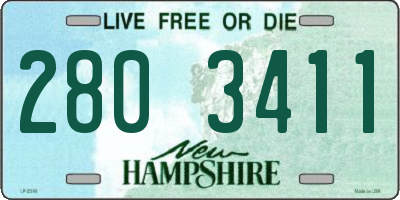 NH license plate 2803411