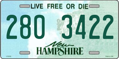 NH license plate 2803422