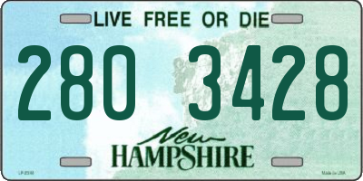 NH license plate 2803428