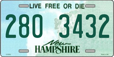 NH license plate 2803432