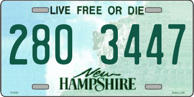 NH license plate 2803447