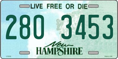 NH license plate 2803453