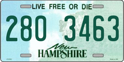 NH license plate 2803463
