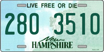 NH license plate 2803510