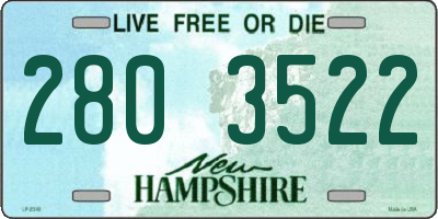 NH license plate 2803522