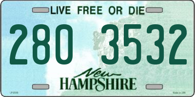 NH license plate 2803532