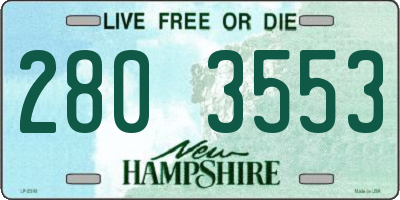 NH license plate 2803553