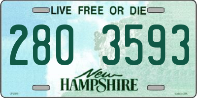 NH license plate 2803593