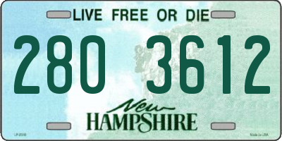 NH license plate 2803612