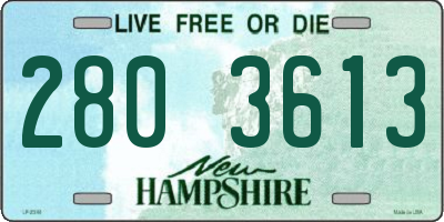 NH license plate 2803613