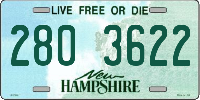 NH license plate 2803622