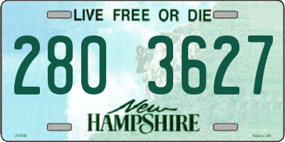 NH license plate 2803627