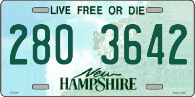 NH license plate 2803642