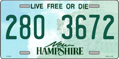 NH license plate 2803672