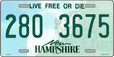 NH license plate 2803675