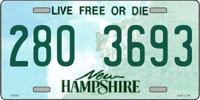 NH license plate 2803693