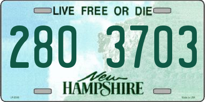 NH license plate 2803703