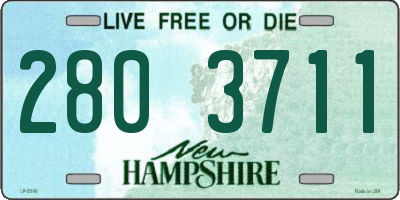 NH license plate 2803711