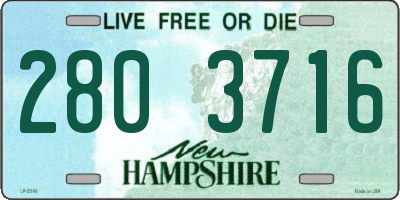 NH license plate 2803716