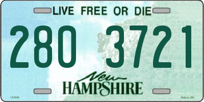 NH license plate 2803721
