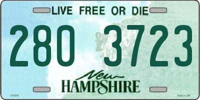 NH license plate 2803723