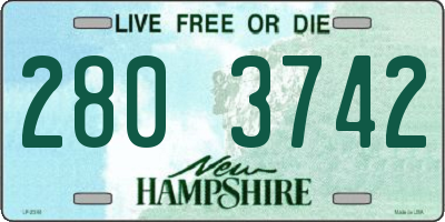 NH license plate 2803742