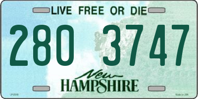 NH license plate 2803747
