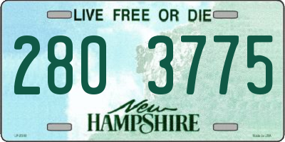 NH license plate 2803775