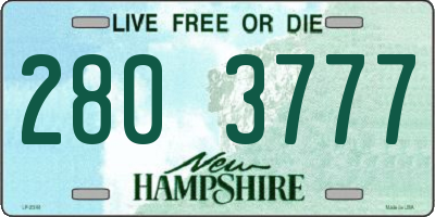 NH license plate 2803777