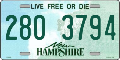 NH license plate 2803794