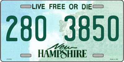 NH license plate 2803850