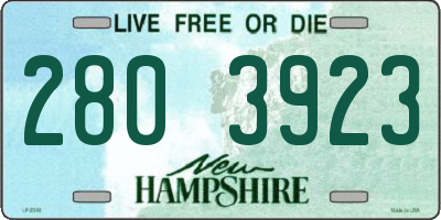 NH license plate 2803923