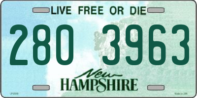 NH license plate 2803963