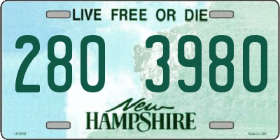 NH license plate 2803980