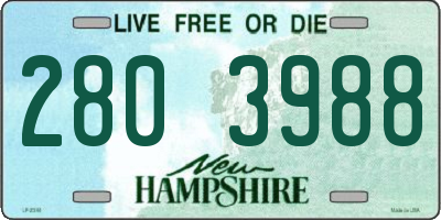NH license plate 2803988