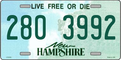 NH license plate 2803992