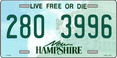 NH license plate 2803996
