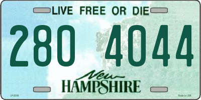 NH license plate 2804044